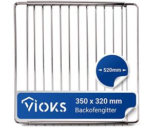 VIOKS Grille de Four Extensible 350/520mm x 320mm / Grille Four Universelle rectangulaire/Grille de Cuisson à patisserie Bosch, Sіemens, Whirlpool