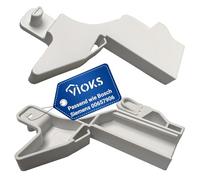 VIOKS Kit de support gauche et droit de rechange pour congélateur Bosch 00657906 00657908 - Support de porte de compartiment congélateur pour rabat de congélateur dans 3GF GS3 GS5 GSD GSN congélateur