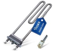 VIOKS Kit élément chauffant 230 V 2000 W de rechange pour élément chauffant Bosch Siеmens 12004179 652573 170961 & NTC Capteur de température de rechange pour Bosch Sensor 00175369 pour machine à