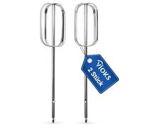 VIOKS Lot de 2 agitateurs de rechange pour Kenwood KW717421 Fouet en acier inoxydable pour batteur à main HMP 30 A0, HMP 30 A0SI, HMP 30 A0WH