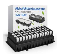 VIOKS Lot de 2 cartouches filtrantes Hepa de rechange pour aspirateur Bosch Siemеns 00577281 00573928 - Cassette filtrante pour aspirateur GS-50 / Relaxx'x /Zoo'o ProAnimal