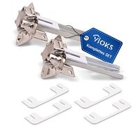 VIOKS Lot de 2 charnières de réfrigérateur de rechange pour Bosch Siemens 268698/00268698 - Kit de montage de porte pour réfrigérateur et congélateur Bosch, Siemens, Constructa, Neff, etc