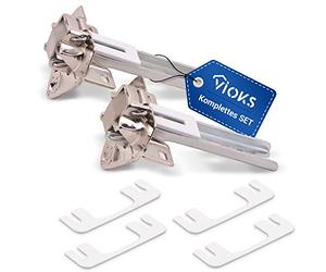 VIOKS Lot de 2 charnières de réfrigérateur de rechange pour Bosch Siemens 268698/00268698 - Kit de montage de porte pour réfrigérateur et congélateur Bosch, Siemens, Constructa, Neff, etc