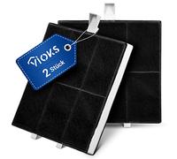 VIOKS Lot de 2 filtres à charbon actif pour hotte aspirante 225х220х24 mm, remplacement pour Balay 00360732 AA260112 DHZ5186 LZ51851 Z5116X1 - Filtre à charbon actif pour hotte aspirante