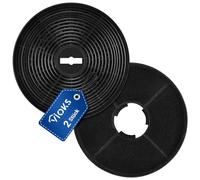 VIOKS Lot de 2 filtres à charbon actif pour hotte aspirante Gorenje DKF2500, DKO500M / MAN Leo, Mini, Jupiter Ø 170 mm