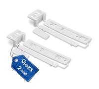 VIOKS Lot de 2 kits de montage de porte de rechange pour AEG 2230349041 223034904 Küppersbusch 430922 - Charnière de porte de réfrigérateur - Rail coulissant pour réfrigérateur