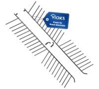 VIOKS Lot de 2 supports de panier inférieur pour assiettes de rechange Bosch Siеmens 00645101 Küppersbusch 436748 - Porte-assiettes - 2 x 16 pointes - Panier pliable pour panier inférieur de