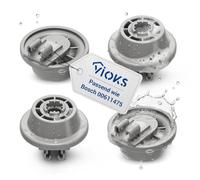 VIOKS Lot de 4 roulettes de rechange pour panier de lave-vaisselle Bosch 00611475
