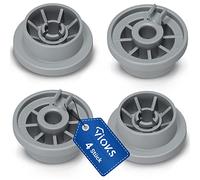 VIOKS Lot de 4 roulettes universelles pour panier de lave-vaisselle - Diamètre : 36 mm - Pour Bosch 00165314 - Pour panier inférieur de lave-vaisselle Bosch, Siemens, Neff