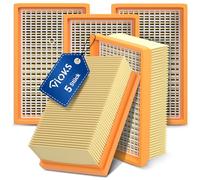 VIOKS Lot de 5 filtres plissés plats de rechange pour aspirateur Kärcher 2.863-005.0 WD4 WD5 WD6 MV4 - Pièces de rechange pour aspirateur Kärcher