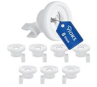 VIOKS Lot de 8 roulettes de panier de lave-vaisselle de rechange pour Bosch 424717 00424717 481252878025 C00481565 424090 - Roulettes pour panier supérieur pour lave-vaisselle Neff Bosch Sièmens, etc