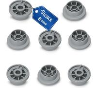 VIOKS Lot de 8 roulettes universelles de rechange pour panier de lave-vaisselle Bosch 00165314 165314 36 mm de diamètre pour lave-vaisselle Siemens et Bosch