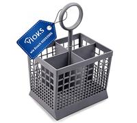 VIOKS Panier à vaisselle avec couvercle - 153 x 120 x 235 mm - Remplacement pour Bosch 00093986 - Panier à couverts pour lave-vaisselle - Accessoires