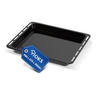 VIOKS Plaque de cuisson 45 x 37 cm de rechange pour Whirlpool 481010657928 - Poêle à graisse profonde, plaque de cuisson en émail antiadhésif - Accessoires de four
