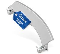 VIOKS Poignée de porte argentée avec axes de rechange pour 00648581 & 00751783 - Siemens Constructa Bosch - Poignée de porte en plastique