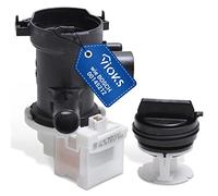VIOKS Pompe de vidange de rechange 00145212 & Copreci KEBS - 30 W avec tête passoire pour machine à laver Bosch Siemens iQ100 iQ300 iQ500 Avantixx Classe Extra