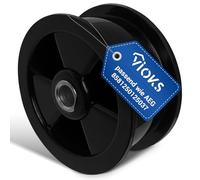 VIOKS Poulie tendeur de rechange pour AEG Elеctrolux 1250125034 125012503/4 8581250125037 - Diamètre extérieur : 57 mm - Poulie tendeur de courroie pour sèche-linge à condensation