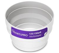 Vioks.pro Adaptateur de tuyau d'évacuation de climatisation 150 mm/125 mm - Réducteur de tuyau d'évacuation 150 mm - Connecteur pour tuyau de ventilation/climatiseur