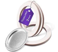 Vioks.pro Bialetti Lot de 3 joints en caoutchouc avec filtre à expresso pour 1 tasse - Joint de filtre pour cafetière Moka Express