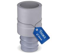 Vioks - Raccord pour tuyau de vidange - En caoutchouc - Avec embout de 22 mm de diamètre - Pour tuyau de vidange avec 19 mm de diamètre - Idéal pour lave-linge et lave-vaisselle