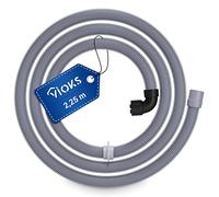 VIOKS Rallonge de tuyau d'évacuation 2,25 m 30/22 mm de diamètre pour AEG 14000357101/9 / AEG Rallonge de tuyau et accessoires pour lave-vaisselle