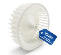 VIOKS Roue de ventilateur de rechange pour sèche-linge Bаuknecht 488000860600 C00860600 - Roue en plastique - Roue de ventilation - Blanc - Pour sèche-linge, sèche-linge à condensation, sèche-linge à