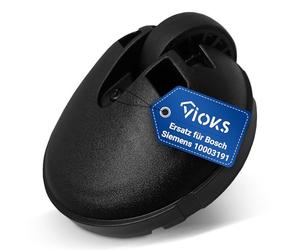VIOKS Roulette de rechange noire pour Bosch Siеmens 10003191 - Roulette pivotante avant avec axe en acier pour aspirateur traîneau