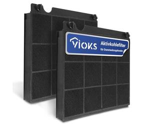 VIOKS SET 2x Filtres à Charbon Actif Hotte D'aspiration Remplacement pour Elica Model15 Wpro 484000008575 CHF15/1 Type15 MCFE01 902980045/6 197465 AH040 FCH160 49019595 9029793818