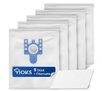 VIOKS Staubsaugerbeutel 10 Stück Filterbeutel Ersatz für Miele 9917730 S8340 Powerline/Ecoline Staubsaugerfilter Filter für Staubsauger Staubfiltersack mit Filtermatte TypG/N Bodenstaubsauger