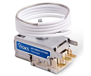 VIOKS Thermostat pour réfrigérateur avec paramétrage de température telles que AT : Ranco K59-L1287 - Partie alternative compatible avec le réfrigérateur Liebherr 6151086