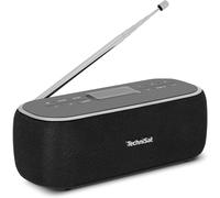 Viola Bt 1 - Enceinte Bluetooth Portable Avec Radio Numérique Dab+ (Fm, Horloge, Minuterie, Mémoire Des Favoris, Écran Lcd, Fonction Mains Libres, Aux, Batterie Rechargeable, 6W) Noir/Gris