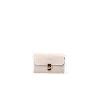 Viola Castellani Sac à bandoulière pour femme en cuir véritable Made in Italy 23x13x5 cm Gris clair