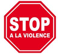 Violence Stop - 15x15cm - Sticker/Autocollant