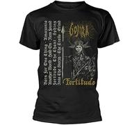 violent Gojira Fortitude Tracklist T Shirt T-Shirts à Manches Courtes(X-Large)