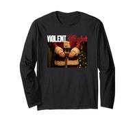 Violent Night Movie Logo and Santa Hammer Manche Longue