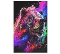 Violent Ours Puzzle en Bois 1000 Pièces pour Adultes Et EnfFourmis, Puzzles Impossible, Jeu De Patience Coloré, À Partir De 12 Ans 78×53cm