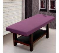 Violet,60x180cm/1.9x5.9ft,Couvreau De Lit De Massage Avec Trou De Visage Enveloppe Polyvalente Couvercle Lavable,Drap De Lit De Massage Adapté À 80 Cm Ou Moins De Lit De Beauté