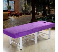 Violet,60x180cm/1.9x5.9ft,Draps De Table De Massage Extensibles Réutilisables Avec Trou Pour Le Visage, Drap Massage Lavable Pour Spa De Beauté, Drap Housse De Massage