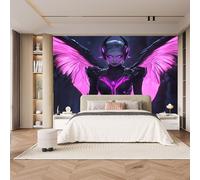 Violet Ailes Femme Papier Peint Photo, Personnages D'Anime Mat image Muraux Poster, épaissi Photo Murale pour Chambre Salon Chambre d'enfants Mur de fond TV Dortoir Décoration Murale 500 x 280 CM