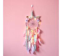 Violet Attrape Rêve Licorne Avec Lumineux Pour Filles,Attrape Rêve Plume Avec Led Pour Décoration De Chambre À Coucher,Cadeau D'anniversaire Pour Filles
