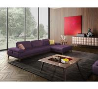 Violet Canapé d'angle en L Salon Luxe Table basse Aménagement Nouveau Salon Meubles
