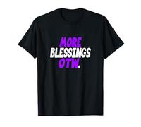 Violet Color More Blessings Coming Y'all Purple Graphic T-Shirt