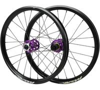 Violet,Ensemble De Roues VTT 20 Pouces HG 7-12 Vitesses Frein À Disque 6 Trous Libération Rapide Jante À Double Paroi Roue De Vélo De Montagne