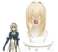 Violet Evergarden Anime Cosplay perruque femmes jaune clair tresse cheveux synthétique cheveux Costume fête tressé perruques