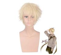 Violet Evergarden Gilbert Benedict bleu Cosplay perruque Beige résistant à la chaleur synthétique cheveux Perucas perruques pour hommes PL-272
