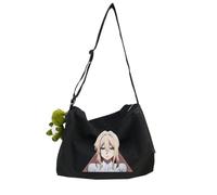 Violet Evergarden Sac à bandoulière Anime mignon sac à bandoulière 30 x 20 x 20 cm Sac à main de voyage en toile Sac à bandoulière Sac à main Adolescent Grande capacité Sac à main, Noir Type 1, 30*20