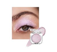 Violet Fard a Paupiere Paillette, Holographique Highlighter Fards à Paupières Longue Durée Waterproof, Pressed Powder, Highly Pigmented Facile à Estomper Ombre a Paupiere Crème, Maquillage Femme-01