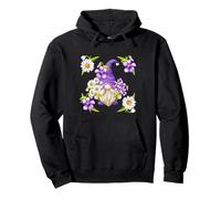 Violet Flower with Daisies for Spring Girls Cute GNOME Sweat à Capuche
