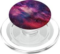 Violet Galaxie Nébuleuse Espace Univers Étoiles Cosmos PopSockets PopGrip pour MagSafe