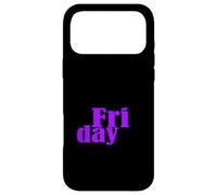 Violet Graphic Friday Days of The Week Purple Graphic Coque pour iPhone 17 Pro Max